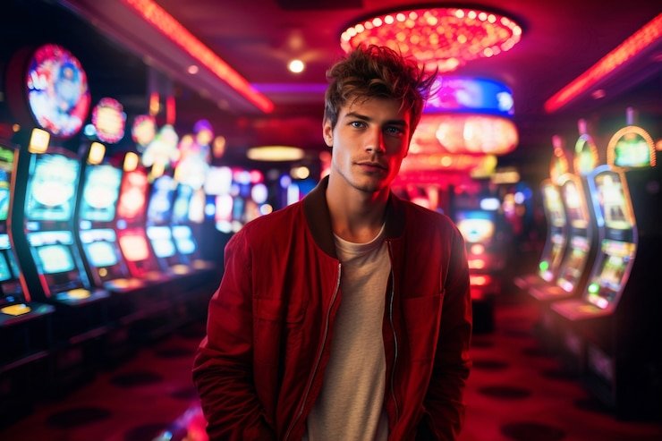 Antarmuka Nolimit City di aplikasi akuntoto menampilkan koleksi permainan slot dan live dealer